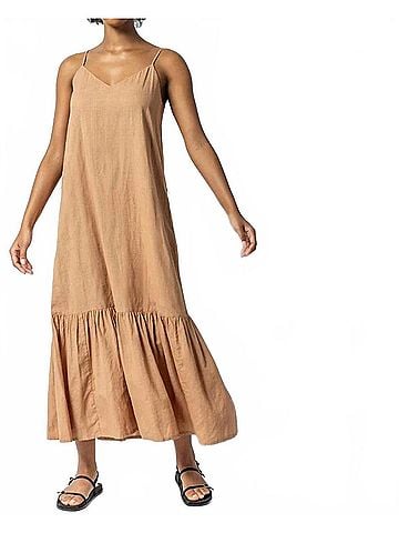 Lilla P Cami Maxi Dress in Beachwood (view 2)