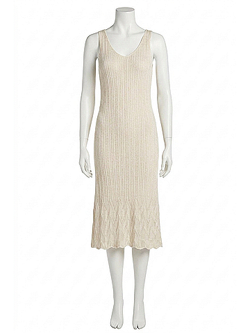 Mystree Cinched Waist Sweater Dress in Winter White (view 1)