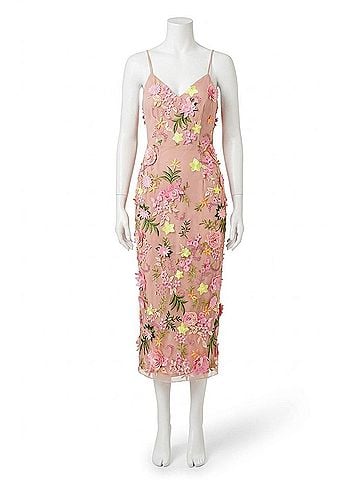 Elliatt Aella Midi Dress in Pink (view 1)