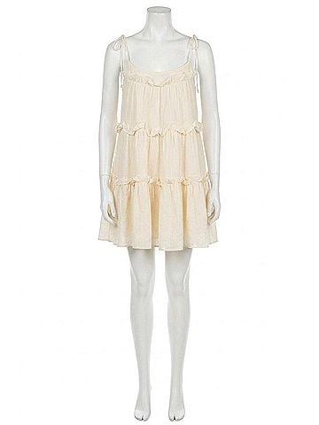 Elliatt Galia Mini Dress in Ivory (view 1)