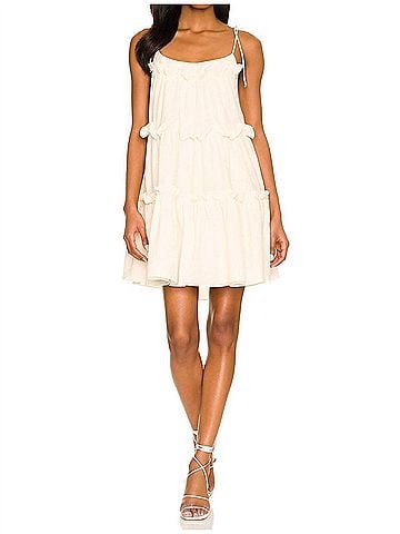 Elliatt Galia Mini Dress in Ivory (view 2)