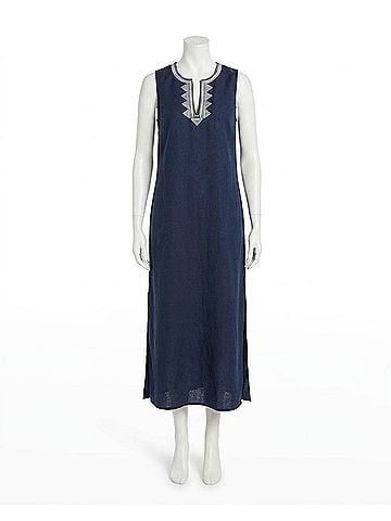 Nic + Zoe Sunset Soiree Dress in Dark Indigo (view 1)