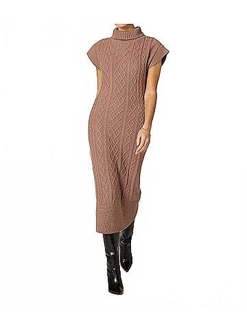 Cleobella Women's Shana Midi Dress in Brown (view 2)