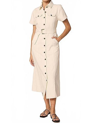Cleobella Cassidy Midi Dress in Ivory (view 2)