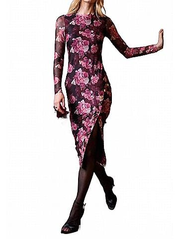 Generation Love Women's Monique Floral Mesh Dress in Pink Multi (view 2)