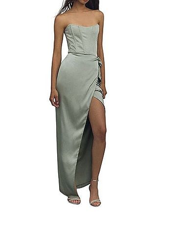 V. Chapman Strapless Corset Gown Casual Dress