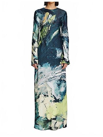 Acler Wittonhill Maxi Dress in Citrus Canvas (view 2)
