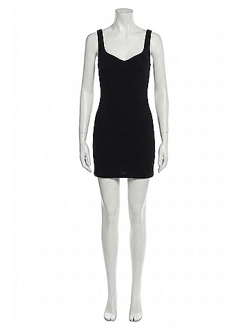 Alice + Olivia Eve Mini Dress in Black (view 1)