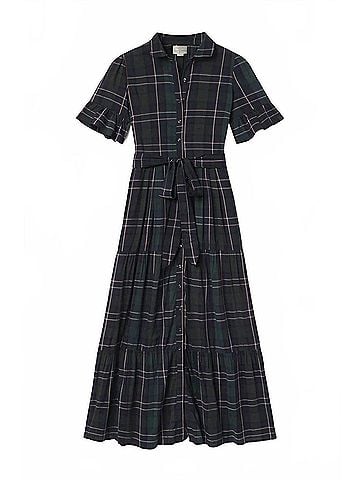 Trovata Martine Dress in Windsor Plaid (view 1)