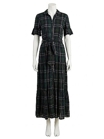 Trovata Martine Dress in Windsor Plaid (view 2)