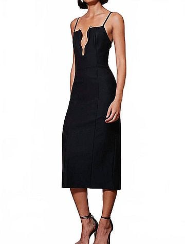 Bishop + Young Gigi Ponte Dress in Black (view 2)