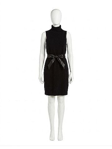 Drew Cosette Double Cashmere Dress in Black (view 1)