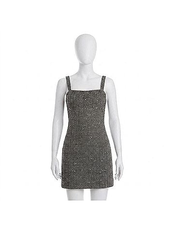 Karina Grimaldi Clara Mini Dress in Sequin Tweed (view 1)