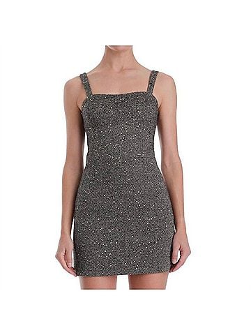 Karina Grimaldi Clara Mini Dress in Sequin Tweed (view 2)