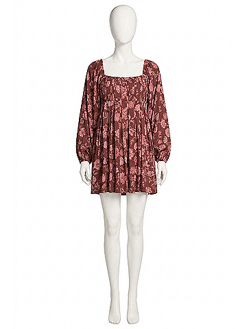 Saltwater LUXE Althea Mini Dress in Pink (view 1)