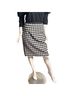Talbots Houndstooth Black White Wool Skirt Size 12 - photo 1