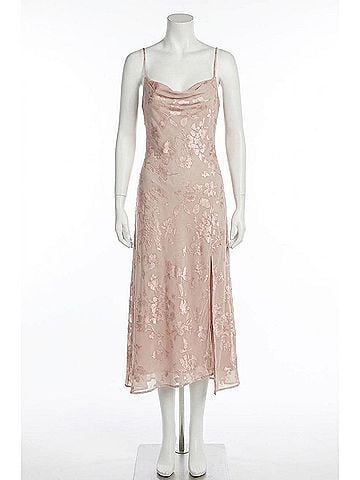 Astr Kimbra Dress in Blush Floral Jacquard (view 1)