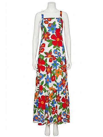 Skies Are Blue Paradise Falls Maxi Dress in Multi (view 1)