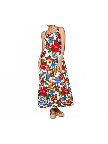 Skies Are Blue Paradise Falls Maxi Dress in Multi (view 2)