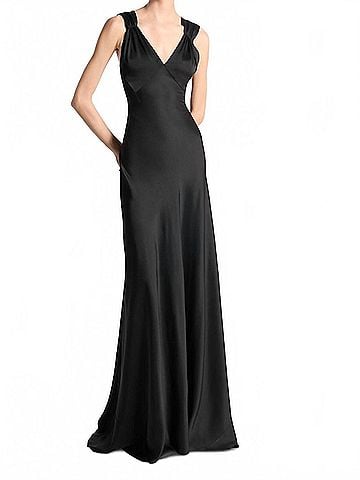 Michael Kors Bias Gown in Black (view 2)