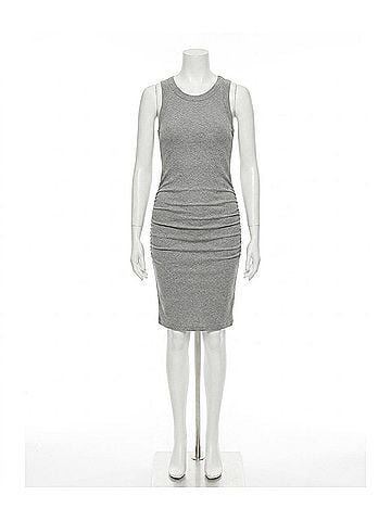 Michael Stars Demi Ribbed Dress in Crescent (view 1)