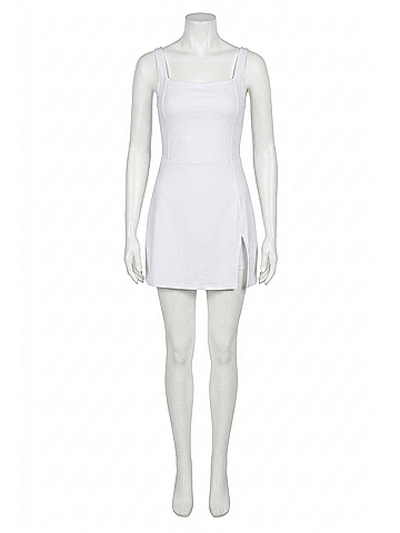 Beyond Yoga Spacedye Court Appeal Mini Dress in Cloud White (view 1)