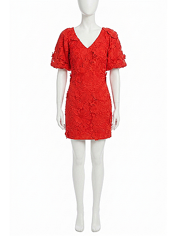Adelyn Rae Hustina Lace Mini Dress in Floral (view 1)