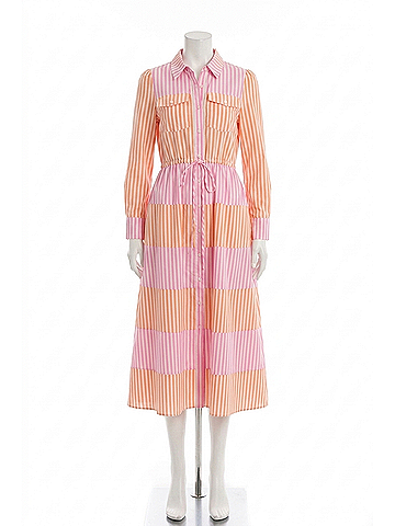 Entro Gwen Midi Dress in Pink (view 1)