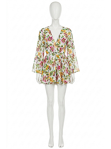 MISA Los Angeles Kaia Dress in Floral Exotica (view 1)