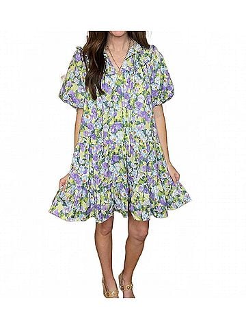Entro Wildflower Whimsy Dress in Lavender (view 2)