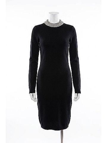 Love Token Zuky Mini Sweater Dress in Black (view 1)