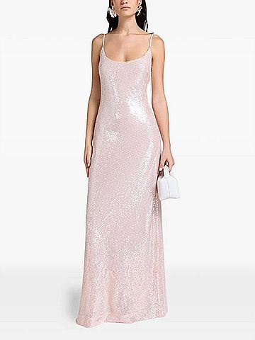 forte_forte Spaghetti-Strap Maxi Dress in Pink (view 2)