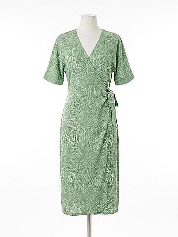 Nic + Zoe Swirling Sands Wren Dress in Green (view 1)