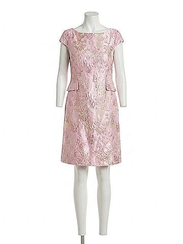 Marc Cain Brocade Dress With Jacket in Pink (view 1)