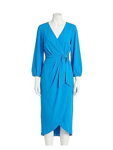 Maggy London Side Tie Dress in Turq (view 1)