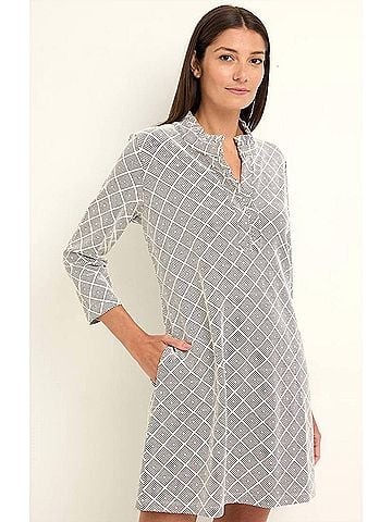 Nic + Zoe Clementine Diamond Etching Dress in Black Multi (view 2)