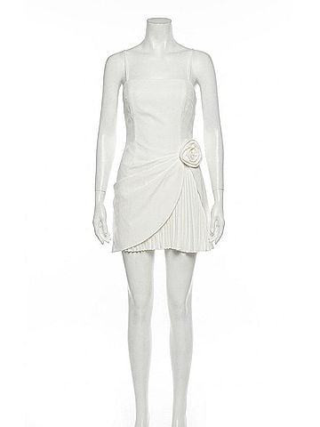 Astr Blake Mini Dress in White (view 1)