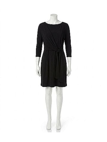 Karen Kane Tiara Tie Waist Travel Mini Dress in Black (view 1)