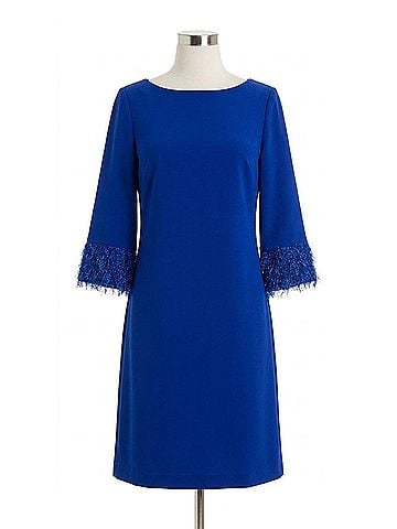 Joseph Ribkoff Cuff Detailed Shift Dress in Royal Blue (view 1)
