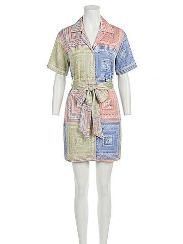 MISA Los Angeles Holland Tiles Dress in Pastel (view 1)