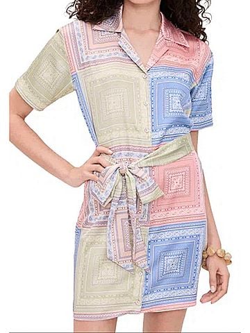 MISA Los Angeles Holland Tiles Dress in Pastel (view 2)
