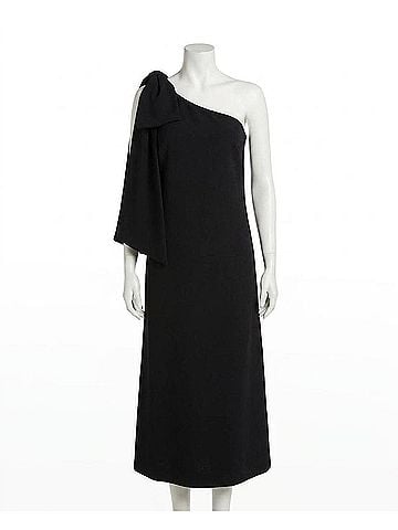 Salvatore Ferragamo Women's One-Shoulder Midi Dress in Black (view 2)