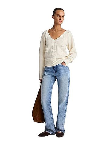 Madewell V-Neck Merino Wool Pullover Sweater (view 2)
