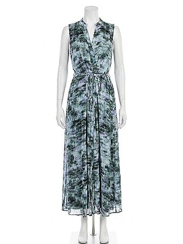 Bella Dahl Women's Button-Down Maxi Dress in Garden Camo (view 1)