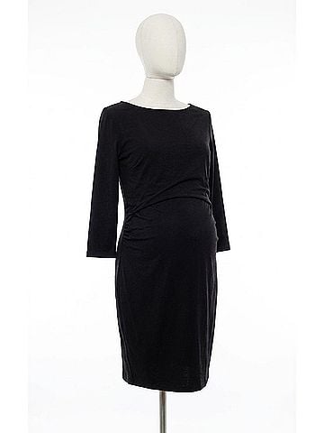 Hatch The Mila 3/4 Sleeves Dress in Black (view 1)