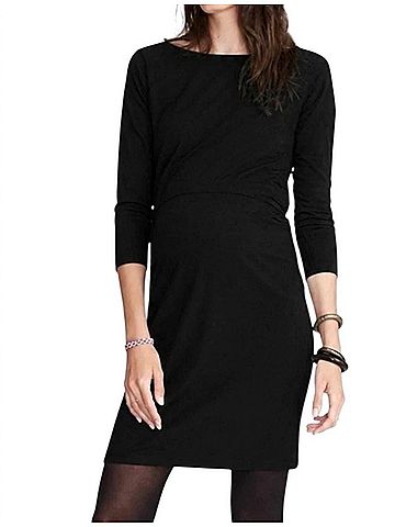 Hatch The Mila 3/4 Sleeves Dress in Black (view 2)