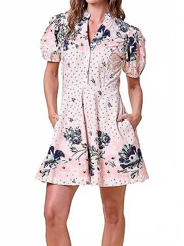 Cleobella Micah Mini Dress in Liqra Print (view 2)