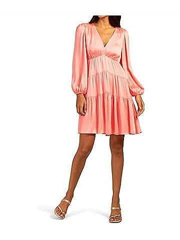 Trina Turk Make Merry Dress in Flamingo (view 2)