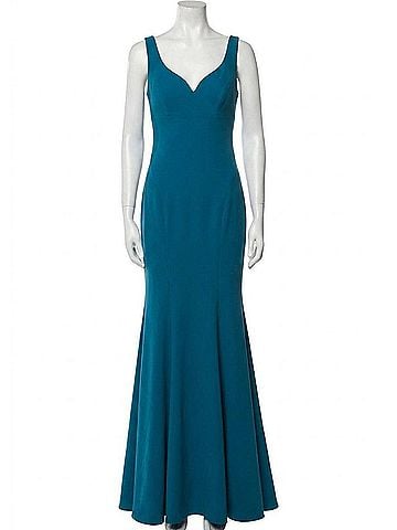 Nicole Miller Sleeveless Sweetheart Neckline Maxi in Blue (view 1)