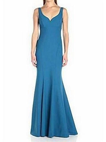 Nicole Miller Sleeveless Sweetheart Neckline Maxi in Blue (view 2)